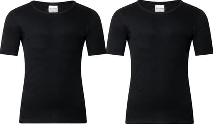 Gentlemen - 2 heren thermo T-shirts - korte mouw - zwart - maat S