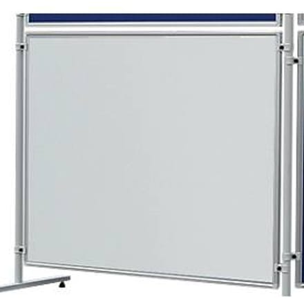 Franken ECO dubbelzijdig whiteboard, aluminium frame, 1200x1200 mm