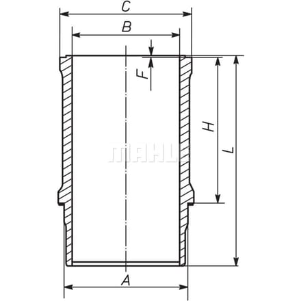 Voering, cilinderkop MAHLE 061 LW 00118 001