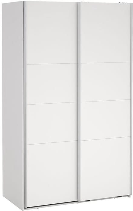 Catania schuifdeurkast 2 deuren 120x200cm wit.