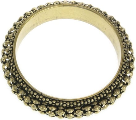 Behave - Bangle met structuur - vintage goudkleur - retro statement