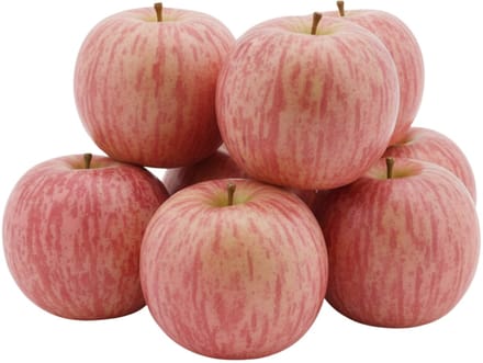 Bellatio Design Kunstfruit decofruit - appels - 6x stuks - ongeveer 9 cm - rood - blush