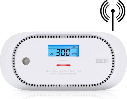X-Sense XC01P-WR Koppelbare koolmonoxidemelder - 10 jaar Figaro® sensor - LCD display - Voldoet aan Europese norm - Draadloos koppelbaar