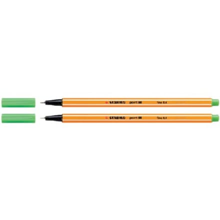 STABILO point 88 - Fineliner 0,4 mm - Loofgroen - per stuk