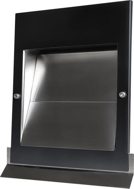 Weha overdrukrooster Sigma Ø150mm, rvs 304 Zwart met terugslagklep