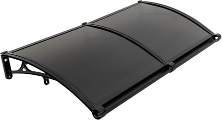 Regendak - Buitendak - Bescherming Deur - Met Afvoergoot - 120x60 cm - Zwart