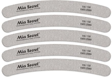Forte Zebra Curve Nagelvijl 180/180 Blauw (5stuks)