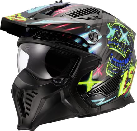 LS2 Helm Drifter Rayz OF606 zwart maat L