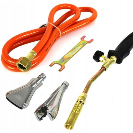 GEKO Gasbrander - 2 kW - 3 verwisselbare mondstukken - 1850°C - 40 cm lengte