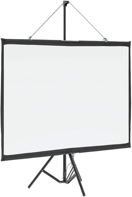 Projectiescherm Statief - Film Scherm - Thuisbioscoop Presentatie - Draagbaar Opvouwbaar - 72 Inch 4:3 - Wit