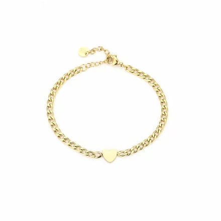 Michelle Bijoux -Armband Hart -Schakel-Goud-moederdag