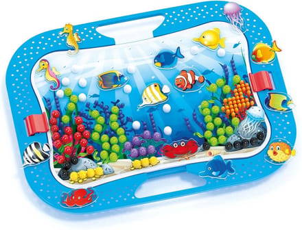 Quercetti - Ocean Fun Fish & Pegs Insert Mosaic 316 pcs.