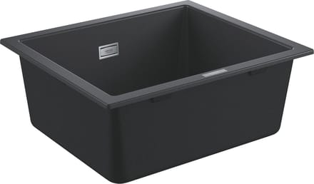 GROHE K700U composiet spoelbak - 53,3cm - Onderbouw - Met overloop - Granite Black