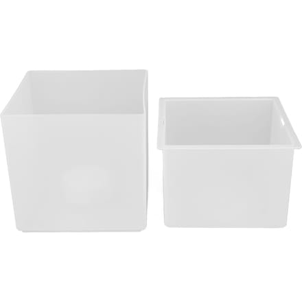 LED IJsemmer 3.5L Grote Capaciteit IP65 Waterdicht Vierkant 2 Laags voor Champagne Dranken Bier KTV white
