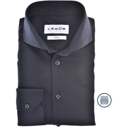 Ledûb Overhemd Versatile Tricot Shirt Donker Blauw / male