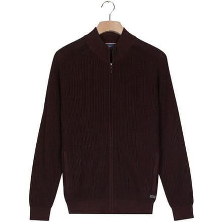 Baileys Vest Fullzip Allover Structure Deep Mauve / male