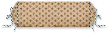 Pip Studio Jaipur Flower Roll Cushion Sierkussen - 22 x 70 cm cm - Groen