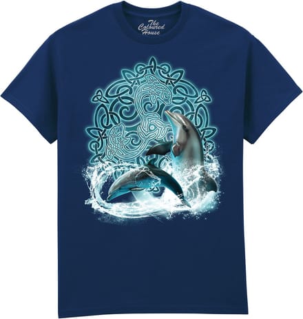 Dolfijn Celtic Dolphin The Coloured House T-shirt M