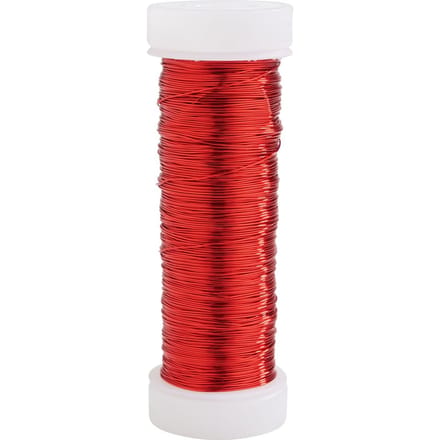 Koperdraad, Ø 0,30 mm, 50 m - Rood