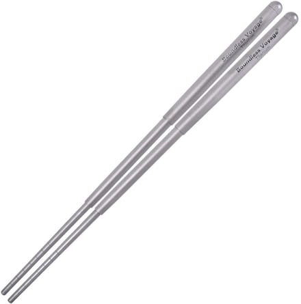 Solidchoice - Titanium Vouwbare Eetstokjes voor Kamperen