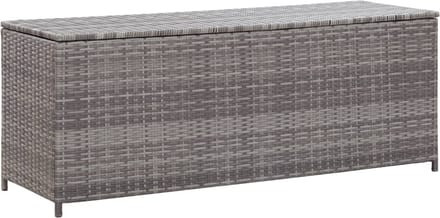Medina Tuinbox 120x50x60 cm poly rattan grijs