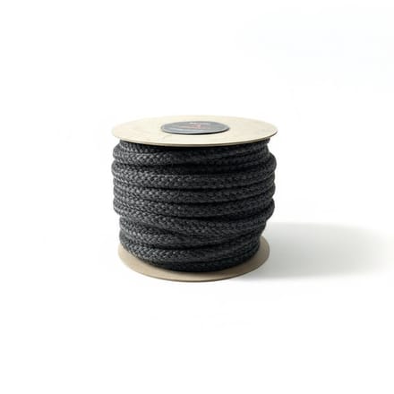 550 °C | ø 10 mm x 25 m zwart kachelkoord rond