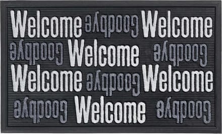 MD Entree - Deurmat - Schoonloopmat - Sorba - Welcome Goodbye - 45 x 75 cm