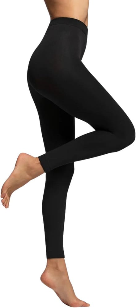 Premium kwaliteit Dames Thermo Fleece Legging - Zwart - Maat S/M