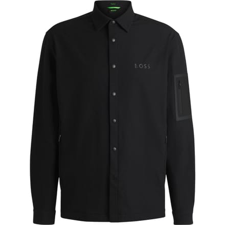 Boss Heren B Lite Snap Langsleeve Overhemd (Zwart)