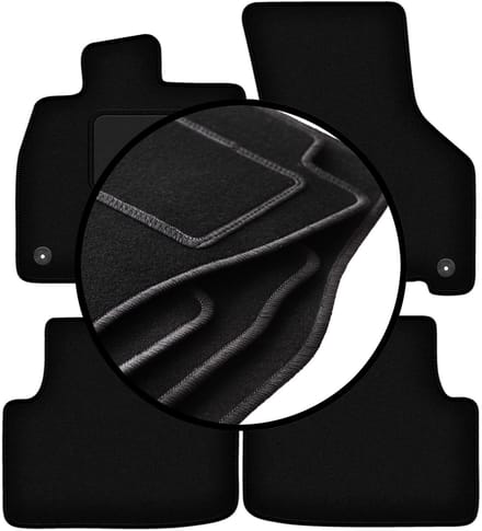 Complete set veloursmatten voor: Skoda Audi A3 8Y MHEV 0 (2020-)
