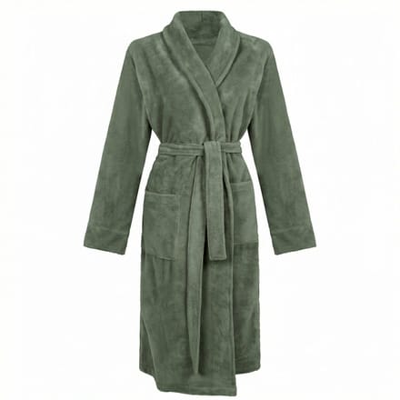 Linolux Cooper Unisex fleece badjas - Donkergroen - M