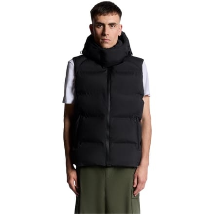 Lyle &amp; Scott Jet Black Gelaste Gewatteerde Vest