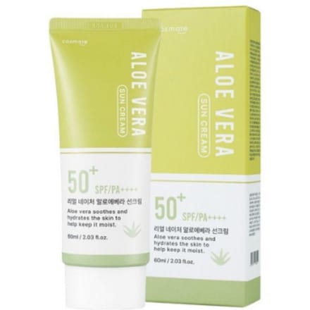 Cosmate Real Nature Aloë Vera Zonnecrème SPF50+ PA++++ 60ml beige