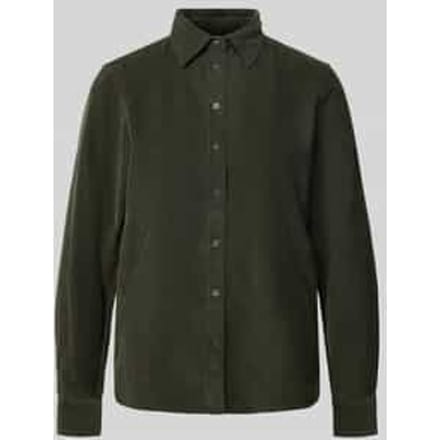Corduroy blouse met knoopsluiting