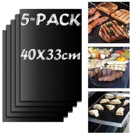 5-pack Grillmat Ovenmat Bakmat - Non stick 40x33cm