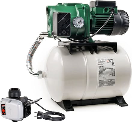 DAB Aquajet 102/20 M + Droogloopbeveiliging - Hydrofoorpomp / Beregeningspomp - Met Drukvat - 3600l/h - 1130W