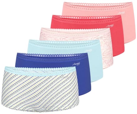 sloggi Dames shorts slip 6 pack GO Crush