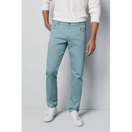 Meyer Broek M5 Slim Micro Structure Super-Stretch Organic Cotton Turquoise / male