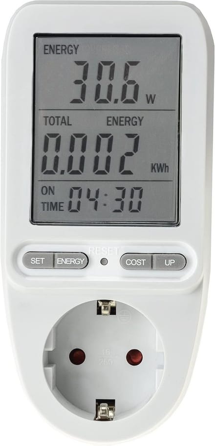 Energiekostenmeter tot 3680W - Meter voor Stroomverbruik en Energiebesparing