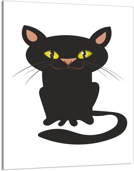 TMK ArtDeko Serie - Snijplank - 40x52 cm - Kat - Glas
