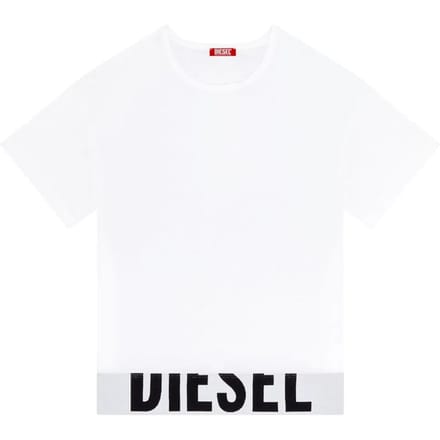 Diesel t-shirt band logo vrouw wit