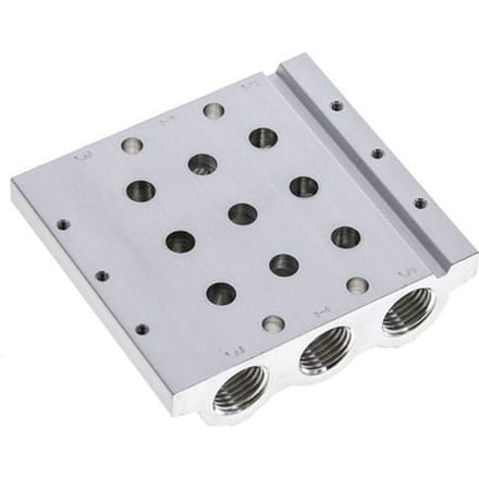 G1/4'' Manifold 3-Stations Festo 566619 VABM-L1-14S-G14-3