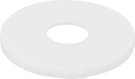 Cando Rozet - Wit - Kunststof - 15,5cm - 1,3x9,1mm - Multipack 2 Stuks