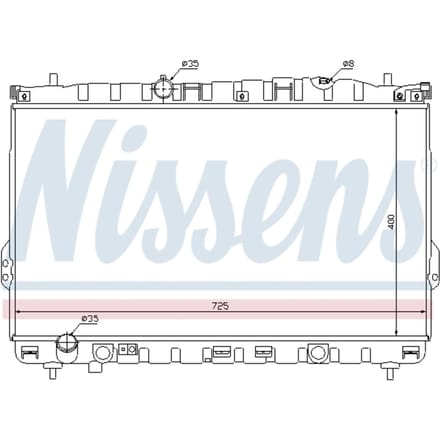 Radiator, motorkoeling NISSENS 67032