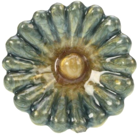 Deurknop Bloem – Groen/Goudkleur – Ø4×6 cm – Elegant & Decoratief