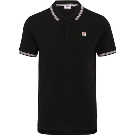 Fila Poloshirt Heren - Zwart - Katoen - Maat L
