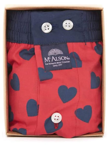 McAlson Boxer Valentine red ( L) Love Hart Valentijn
