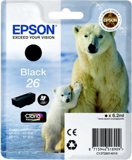 Epson - C13T26014020 - Inkt zwart