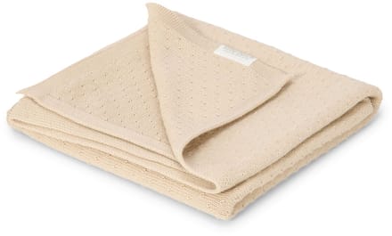 Little Dutch wiegdeken gebreid Pure Taupebrown unisex