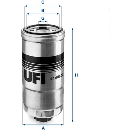 Brandstoffilter UFI 24.408.00